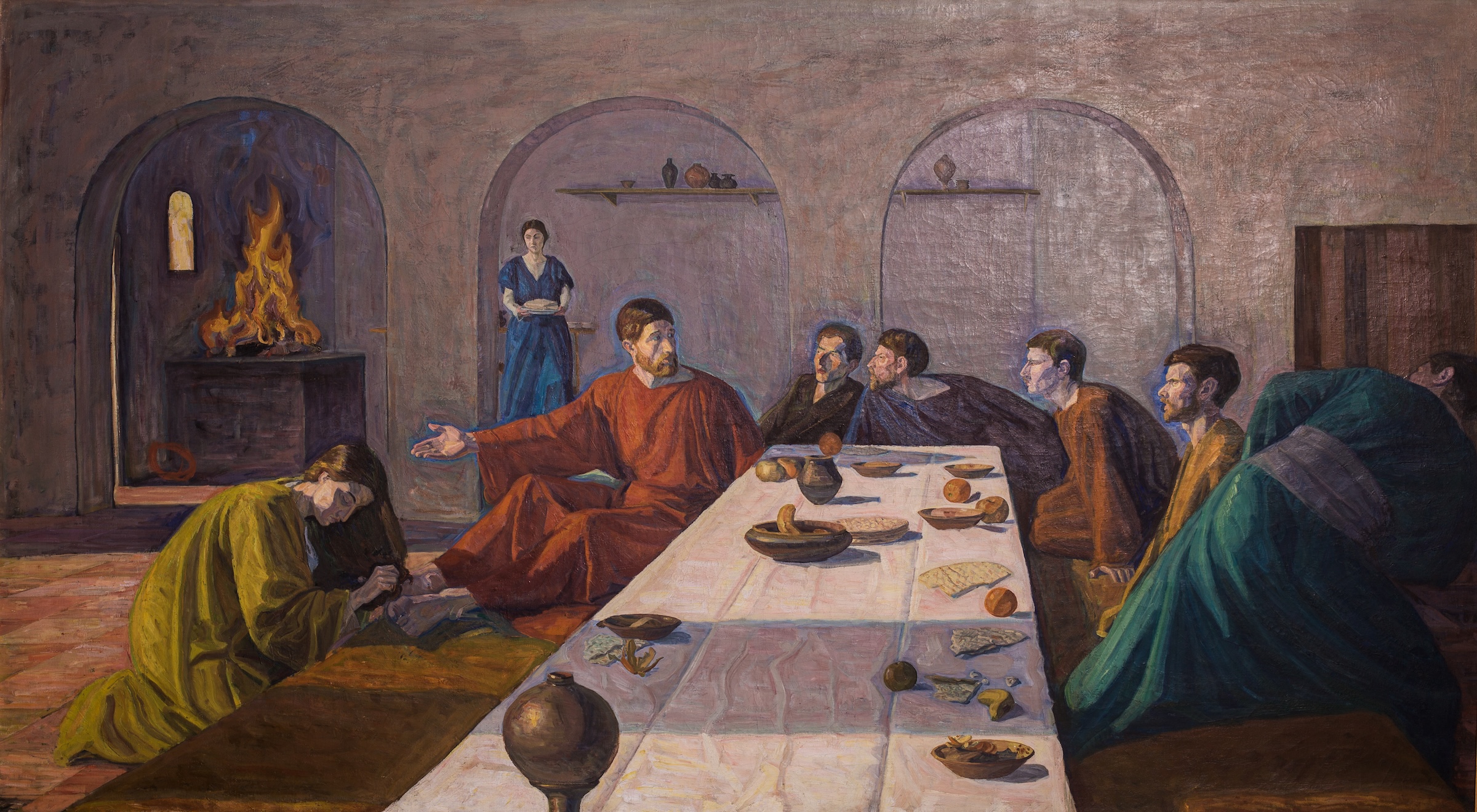 Niels Larsen Stevns Maria salver Kristi fødder