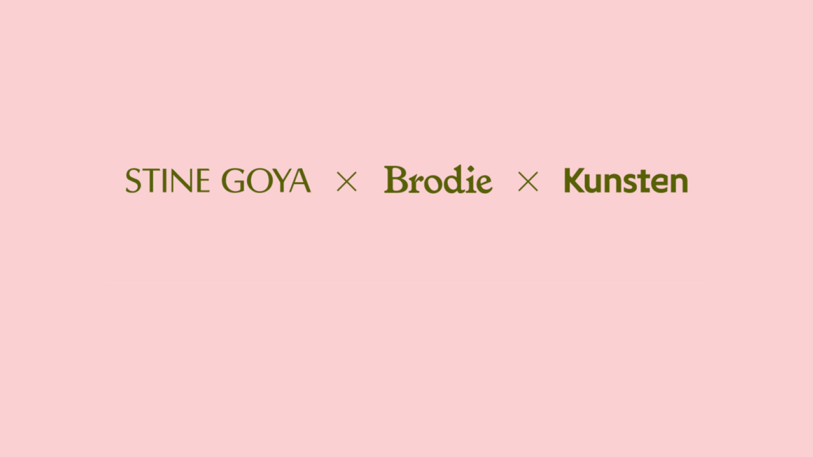 Stine Goya x Brodie x Kunsten
