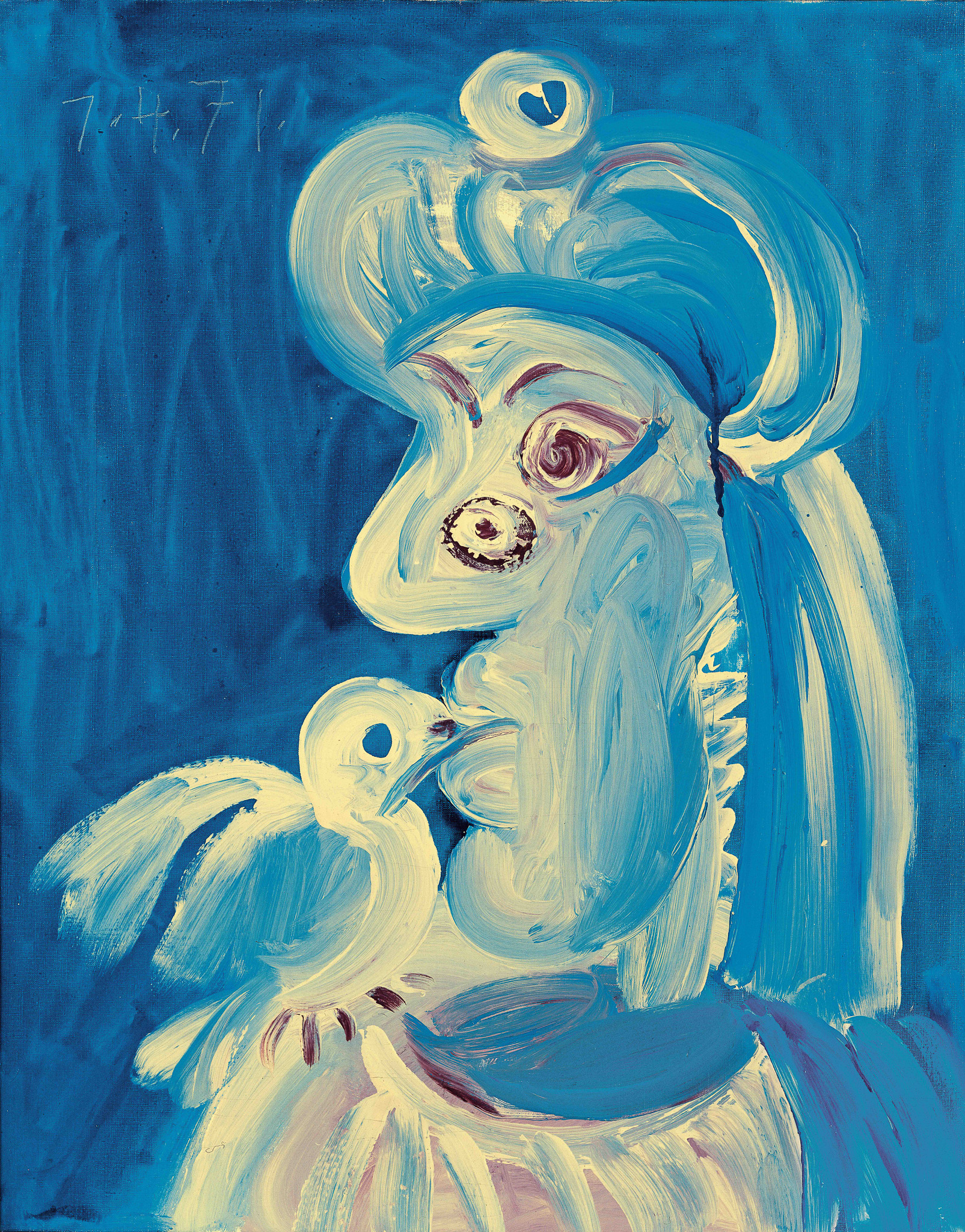 Femme à l’oiseau (Woman with Bird), April 7, 1971 (I)
