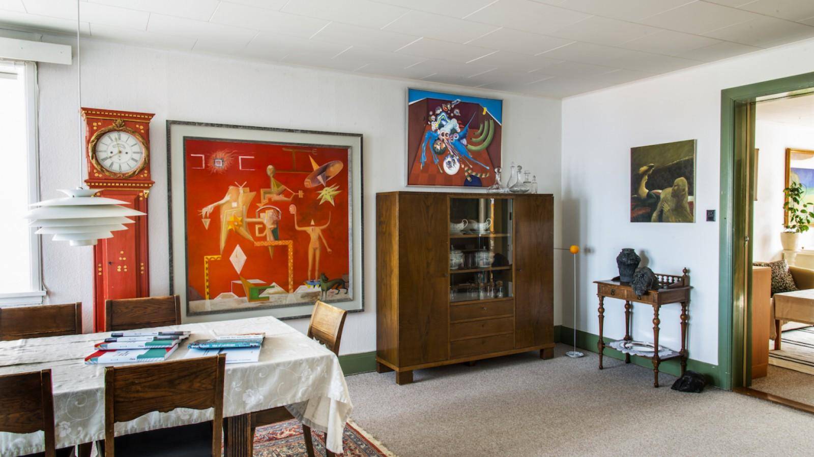 Foto fra Kunstens udstilling på Folkemødet