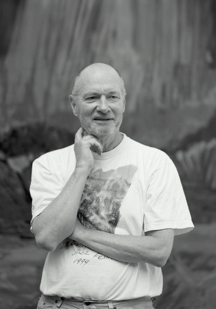 Portræt af Per Kirkeby af fotograf Helene Sandberg