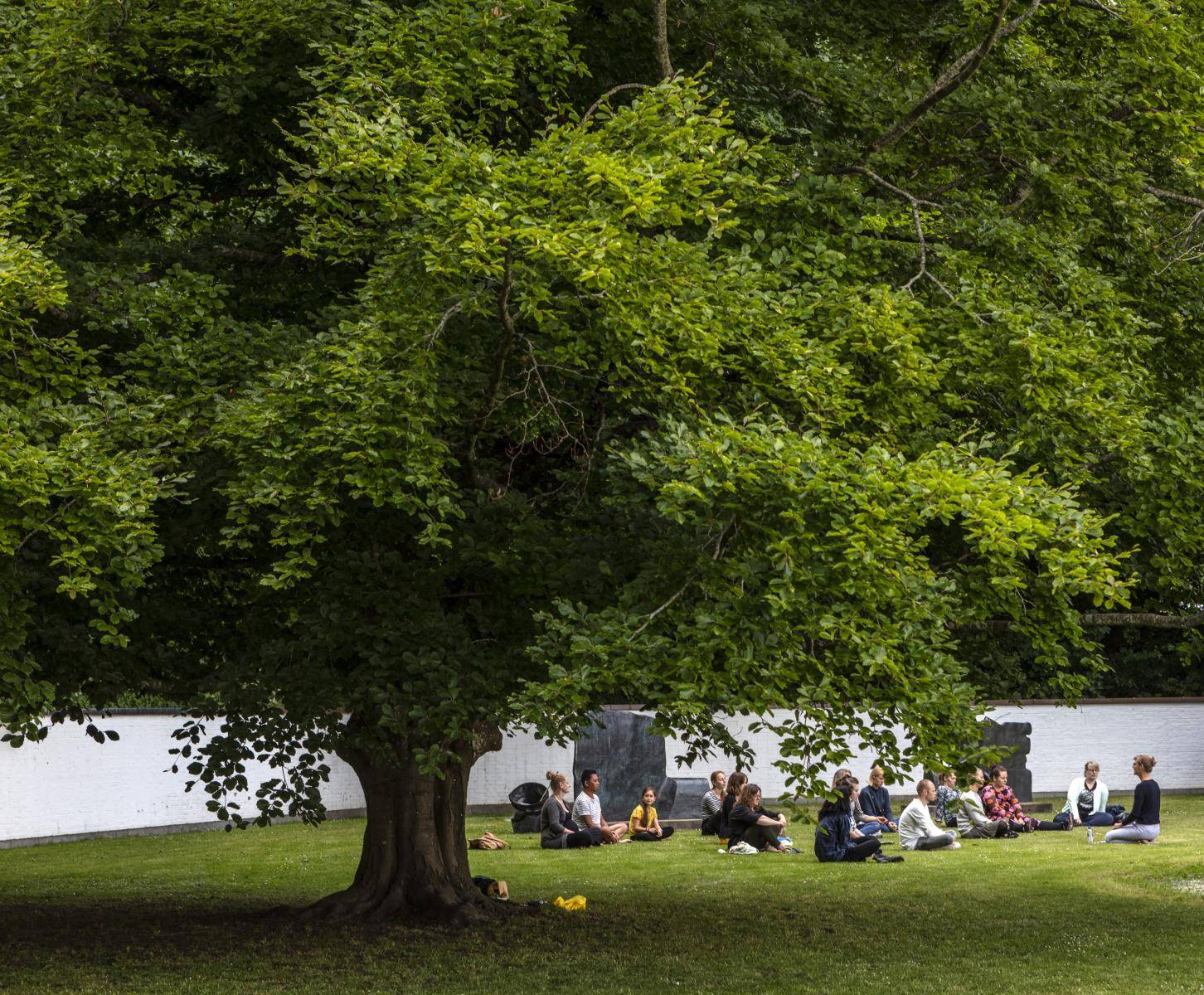Yoga i Skulpturparken